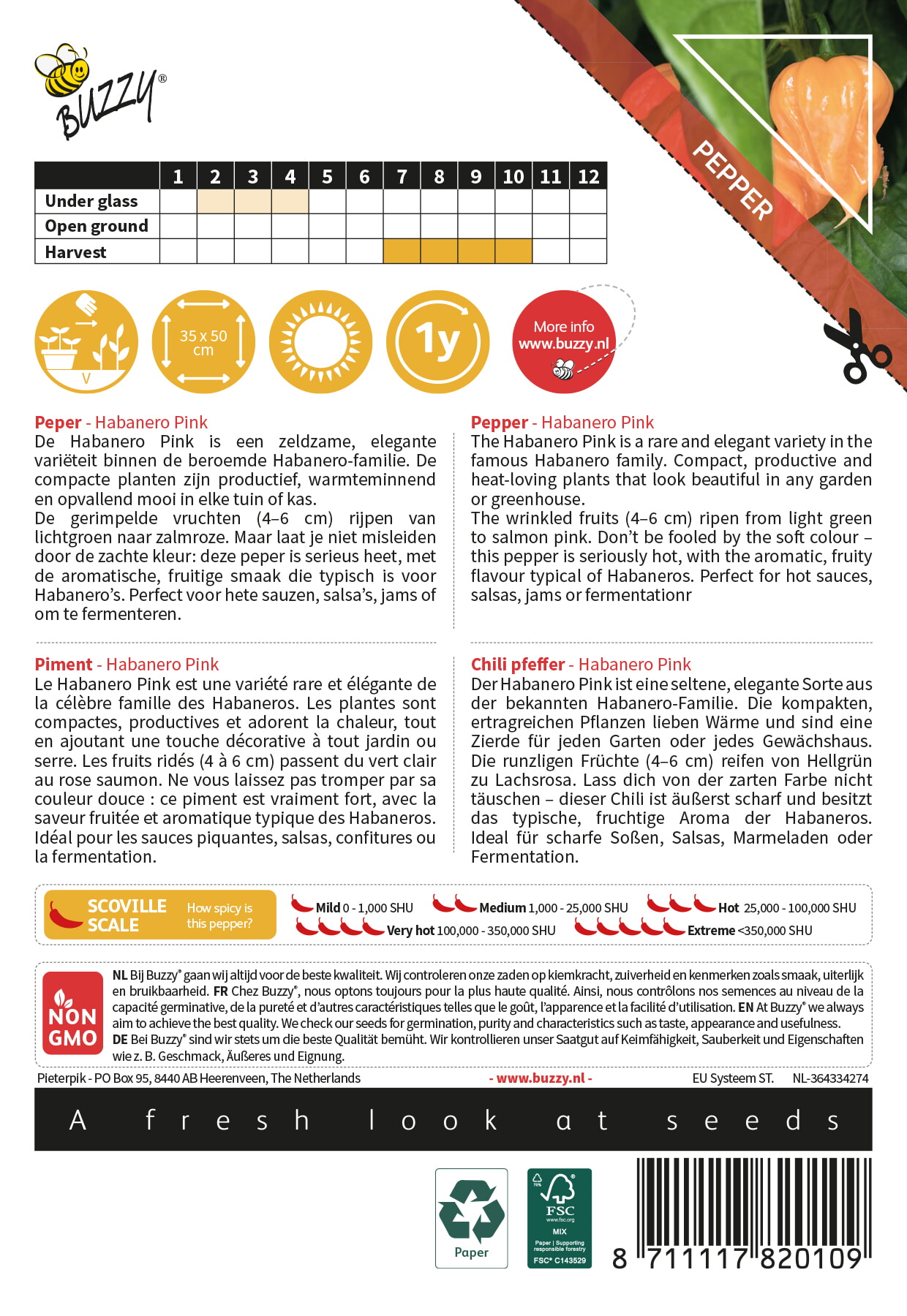 Peper - Habanero Pink