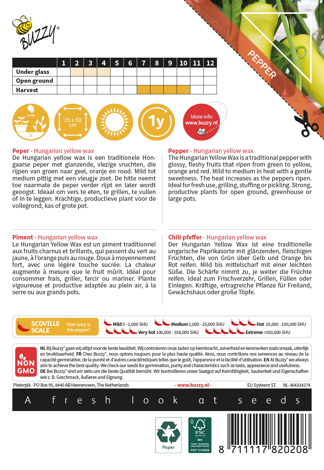 Peper - Hungarian yellow wax