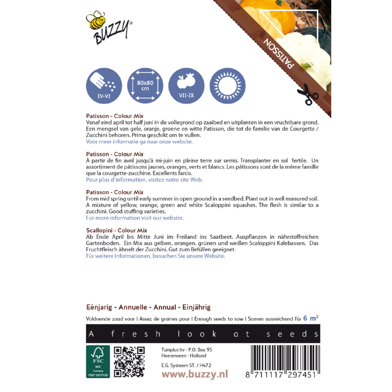 Ornamental Patisson Colour Mix