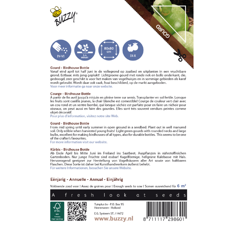 Ornamental Kalebas, Gourd Birdhouse Bottle