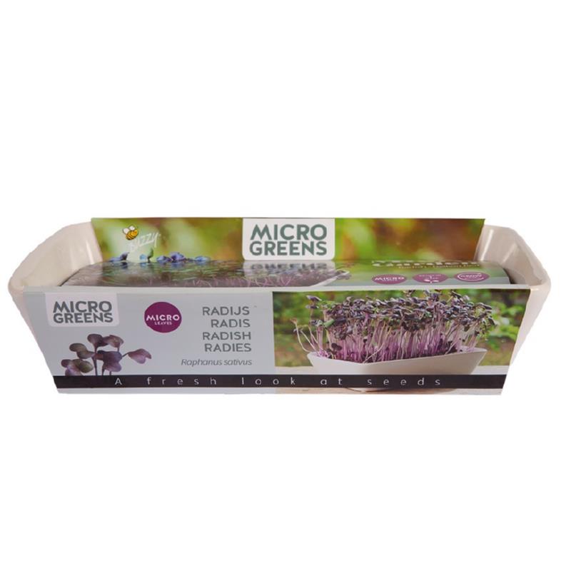 Microgreens luxe schaal met Daikon (Radijs)