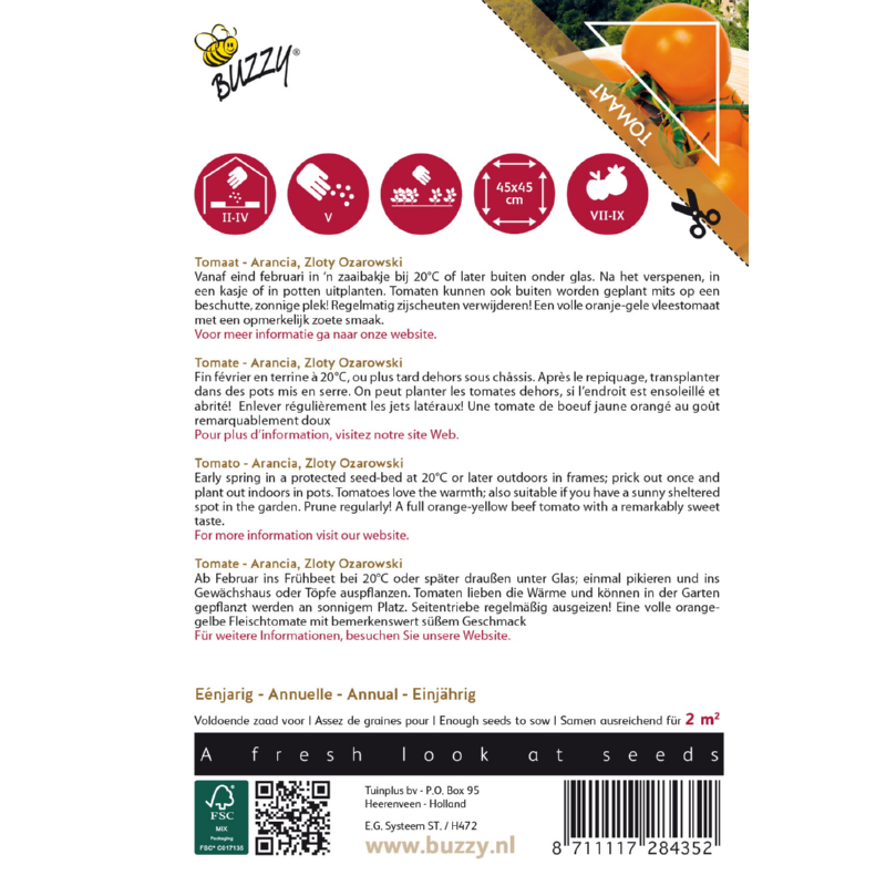 Pomodori Tomaat Zloty Ozarowski