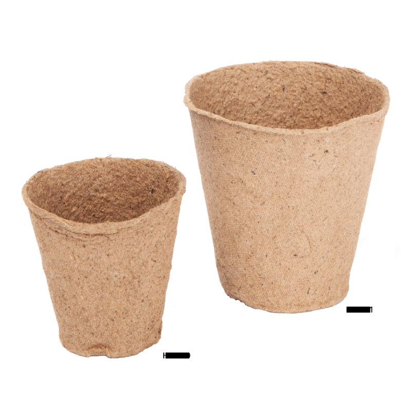 Biologisch afbreekbaar potje 8cm, per stuk