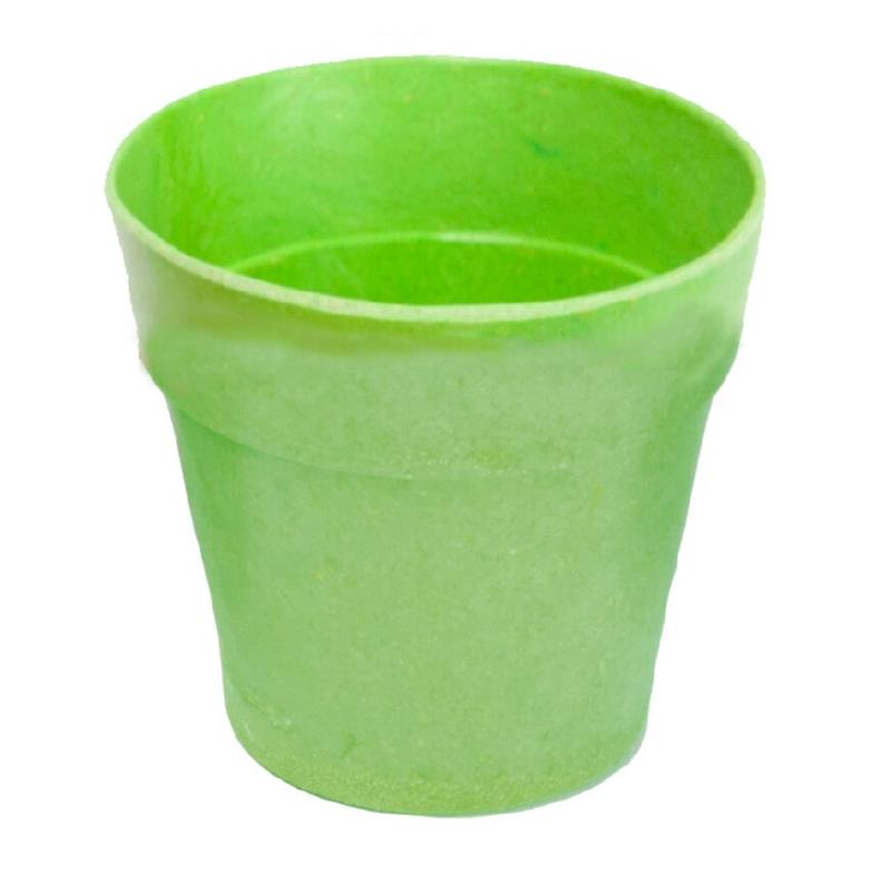 Bamboe potje 6,5 cm - kleur : groen, per stuk