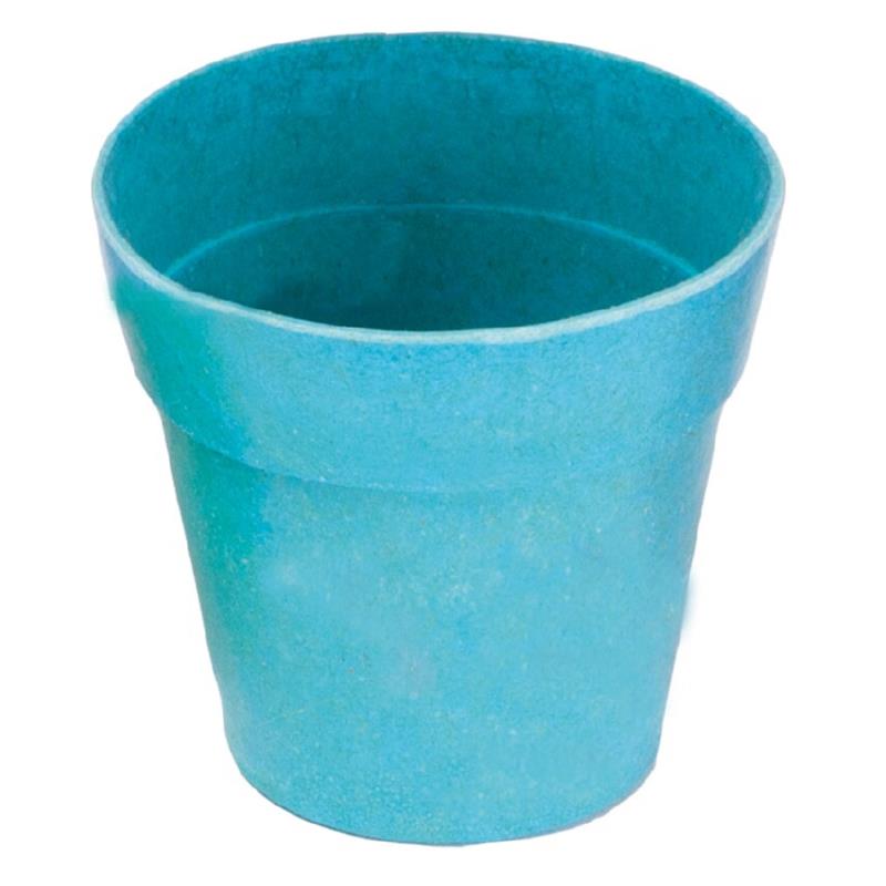 Bamboe potje 6,5 cm - kleur : aqua, per stuk