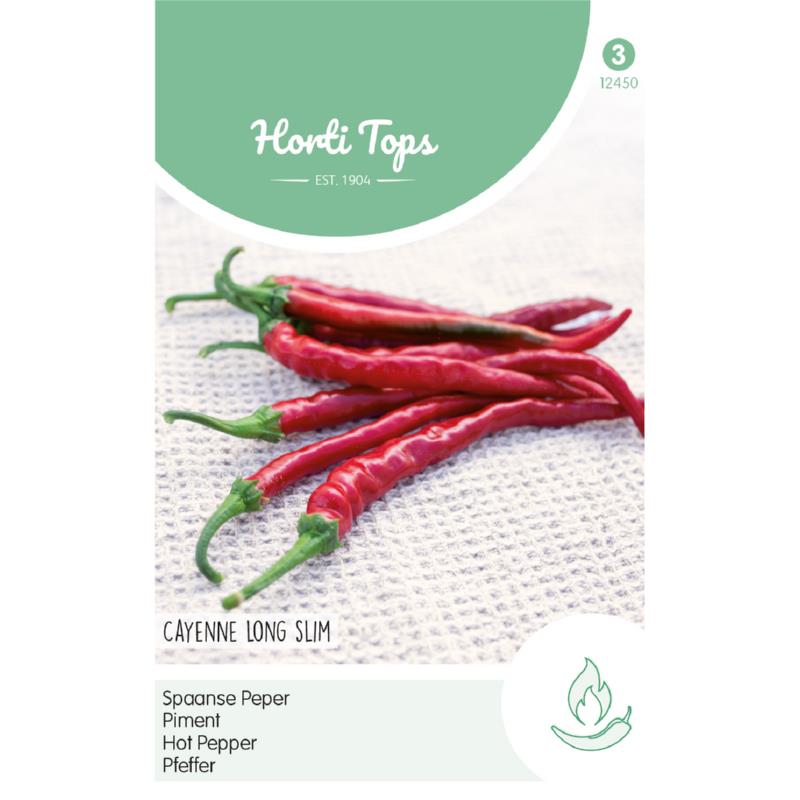 Peper Cayenne long slim, Spaanse lange rode