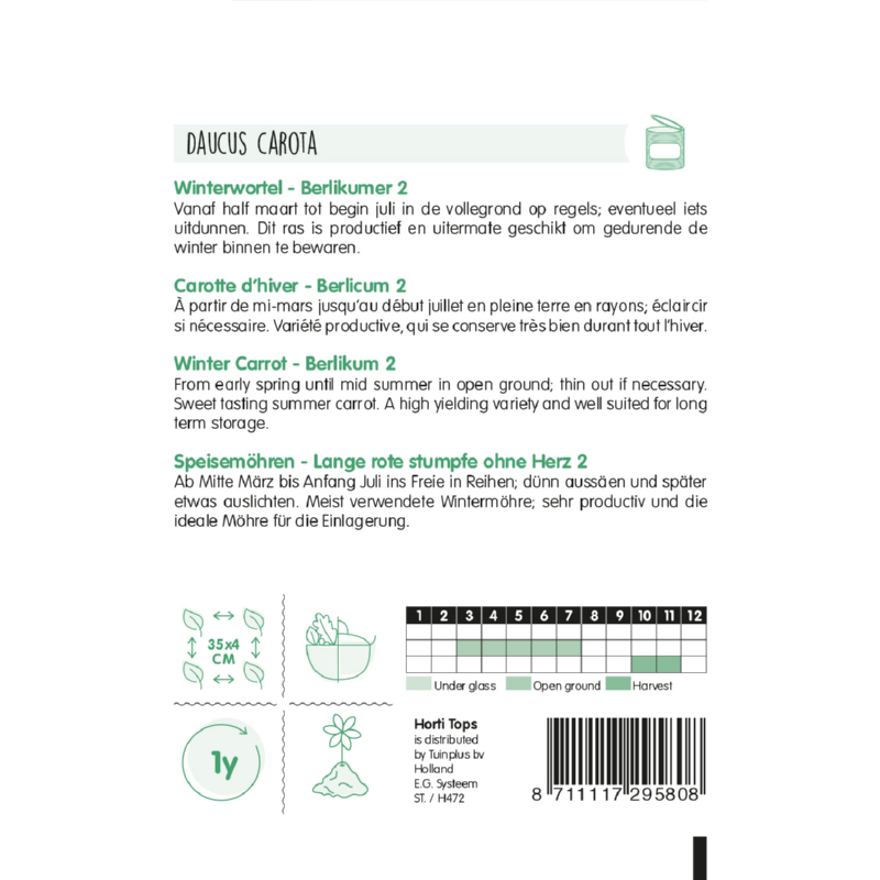 Winterwortel Berlikumer 2, 10 Gram
