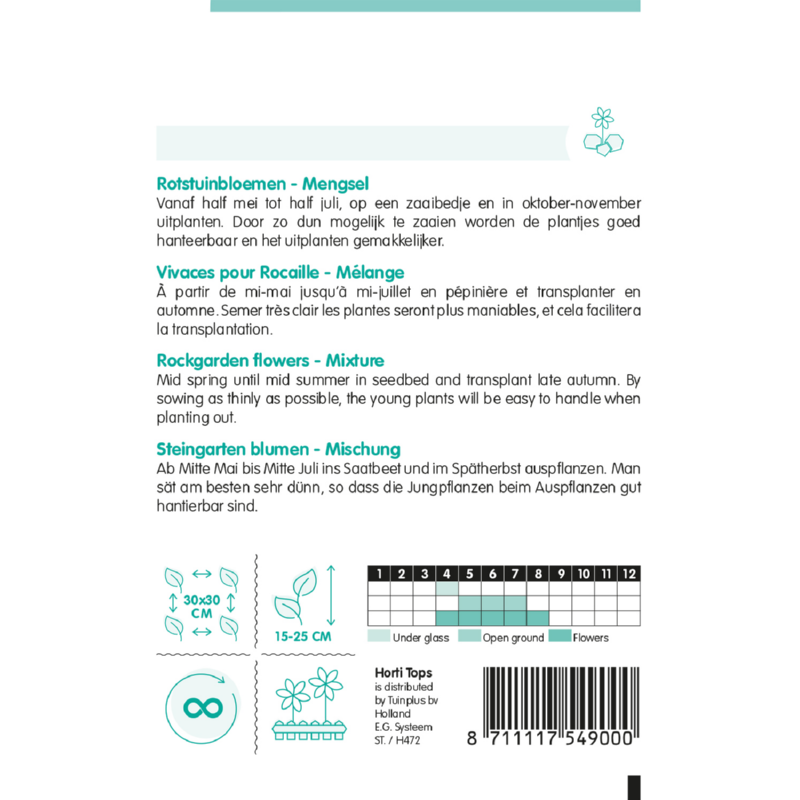 Rotstuinenmengsel, overblijvend