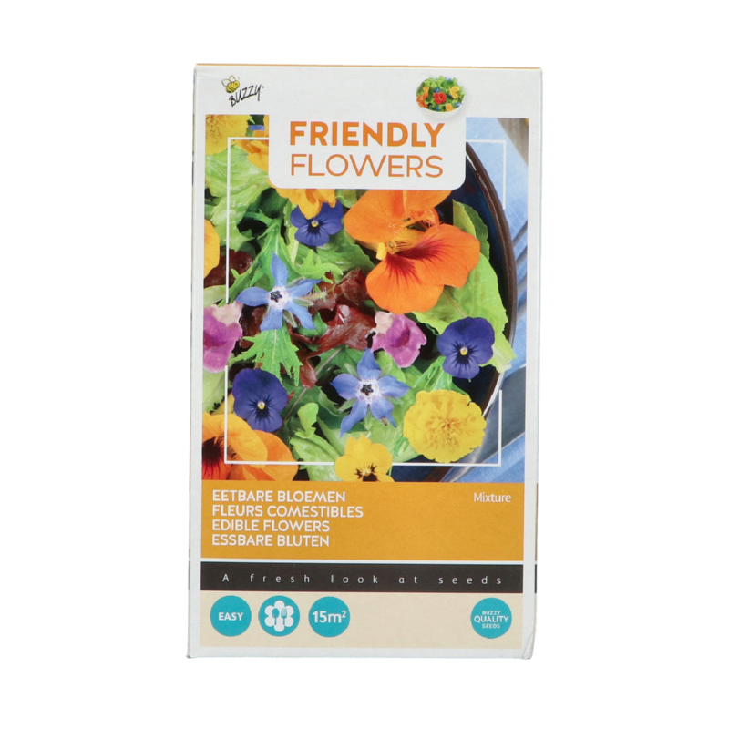 Dezaden : friendly flowers eetbare bloemen 15m² DeZaden : Friendly Flowers Eetbare bloemen 15M²