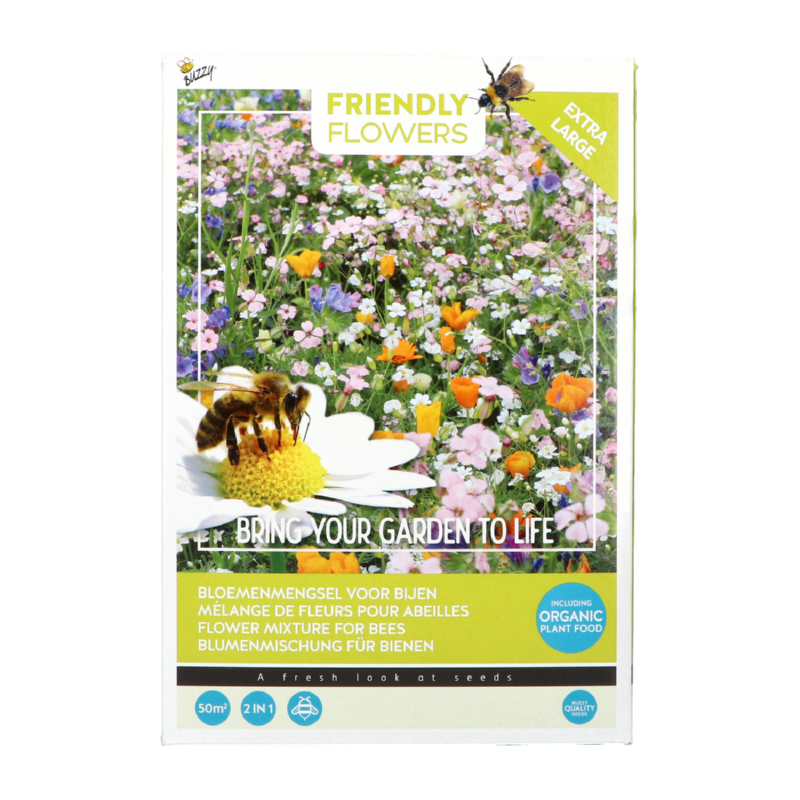 Friendly Flowers XL Bijen Laag 50m²