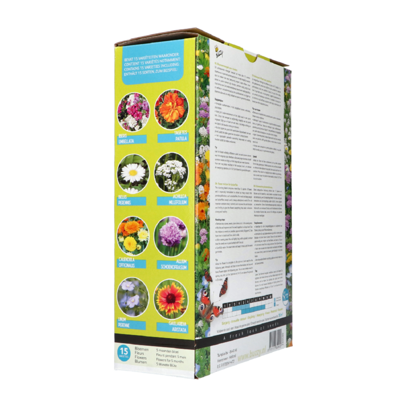 Friendly Flowers XL Vlinders Laag 50m²