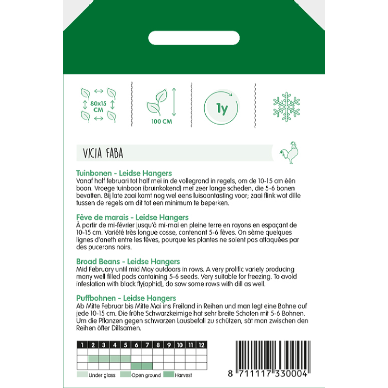 Tuinbonen Leidse Hangers, 100 gram