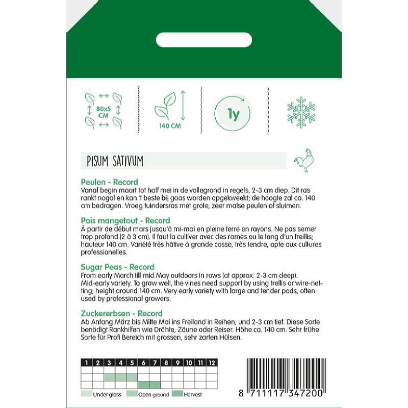 Peulen of sluimererwten Record, 100g