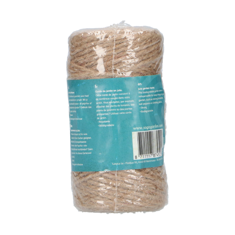 Jute tuintouw 100 gram, naturel