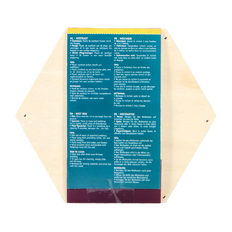 Bird Home Hexagon Mezen Nestkast