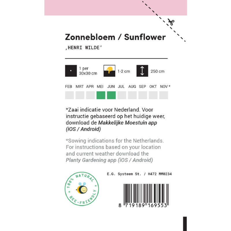 Makkelijke Moestuin Zonnebloem