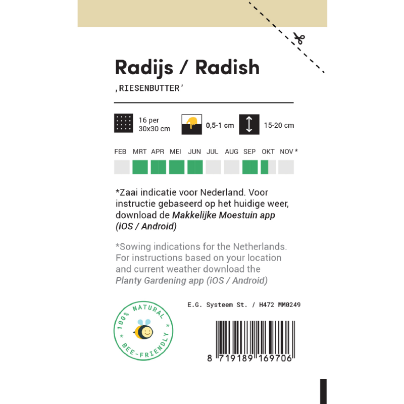 Makkelijke Moestuin Reuzenradijs
