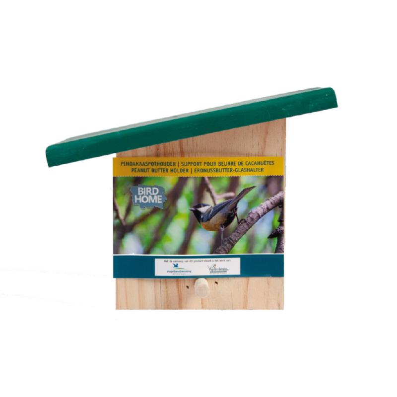 Pindakaas Feeder met schuin dakje