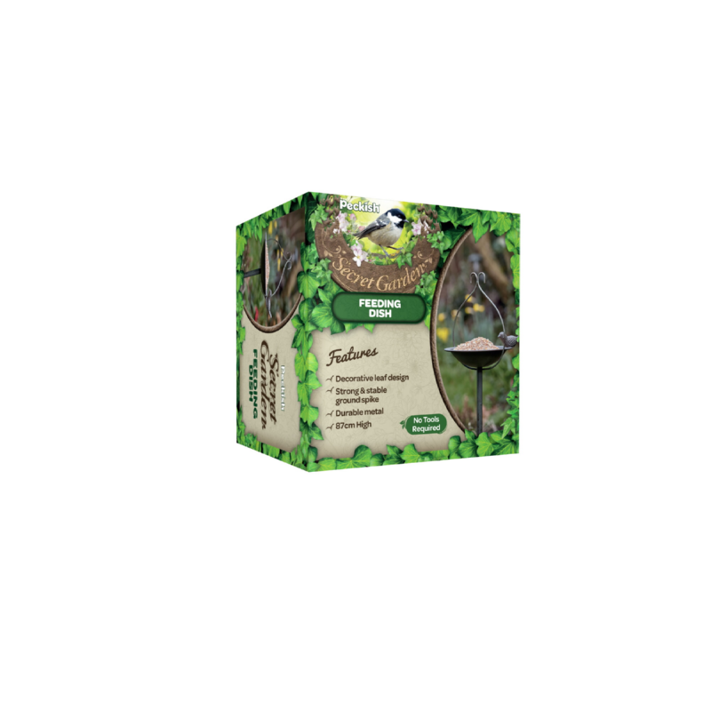 Voederschaal op paal