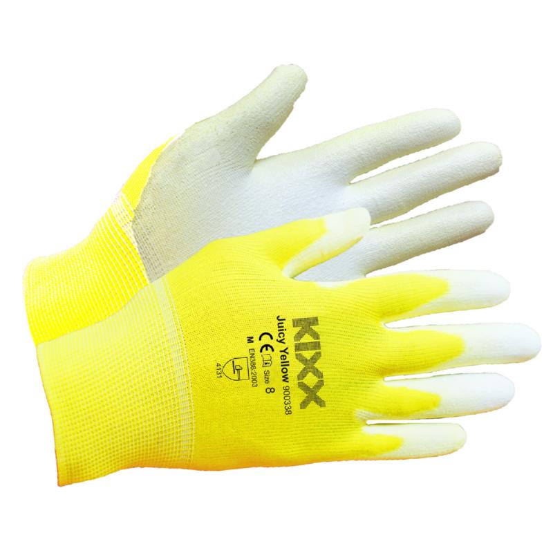 Handschoen Juicy Yellow, maat 8
