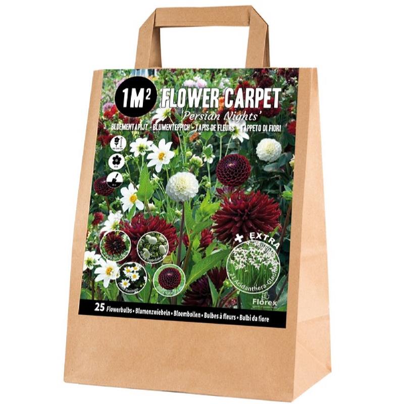 Pick-up tas Voorjaarsbollen Bloementapijt 1m² Persian Night