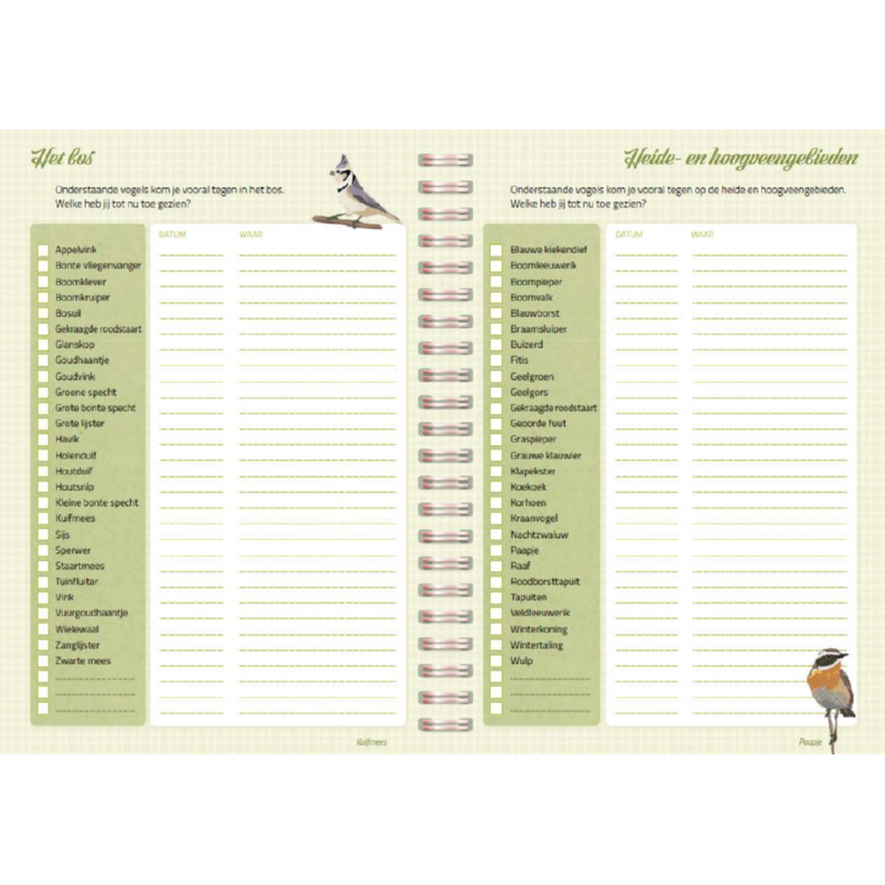 Mijn Vogels Doe en Notitieboek - Sanny side of Life