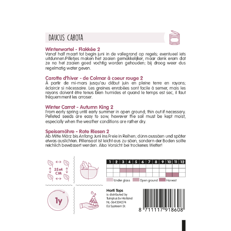 Pillenzaad wortel Flakkeese