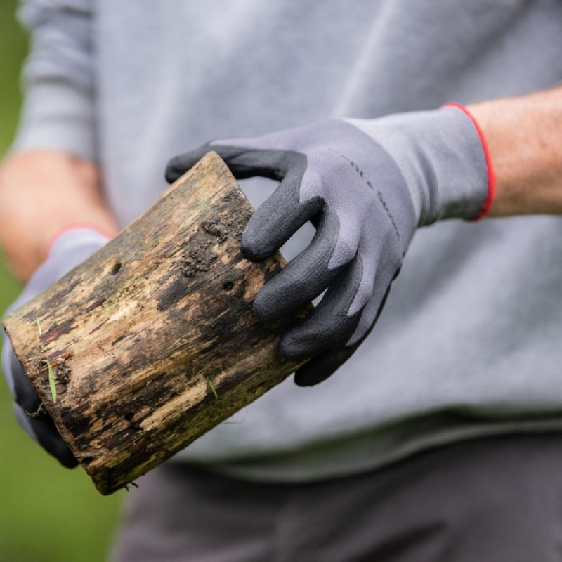 Handschoen, grijs, maat L