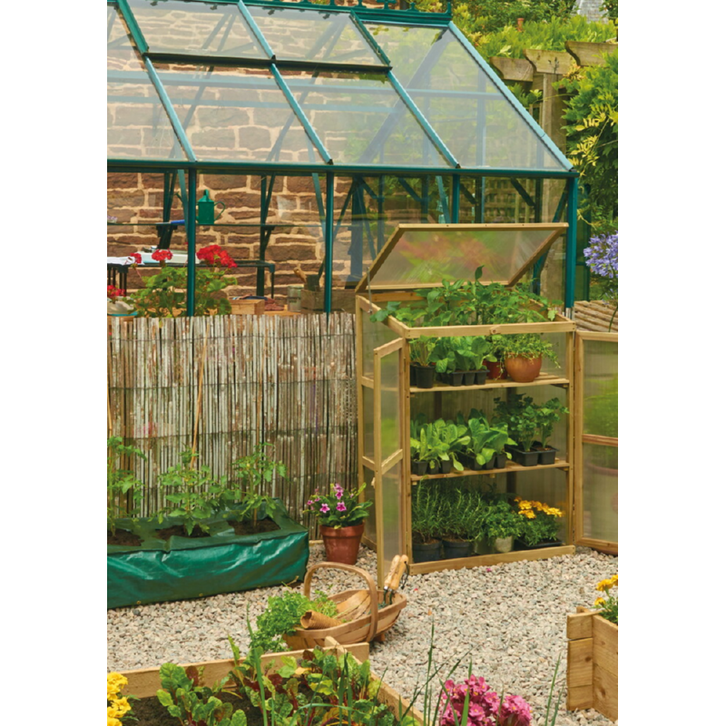 Kweekkas met houten frame, 3 etages