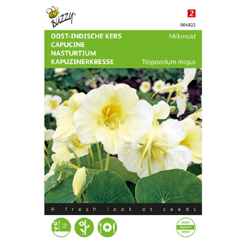 Tropaeolum, Oost-Indische kers Milkmaid