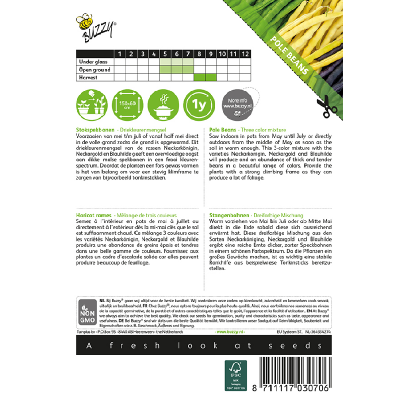 Stokspekbonen Driekleurenmengsel