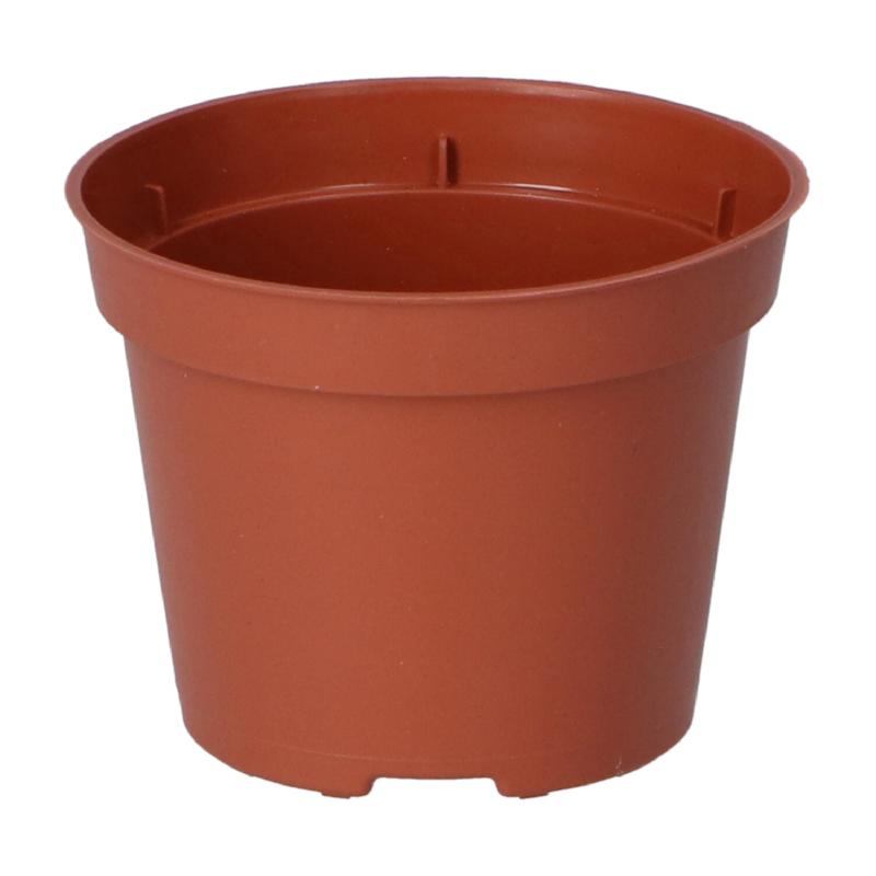 Plastic terra potjes, 18 stuks rond 9cm, 300cc