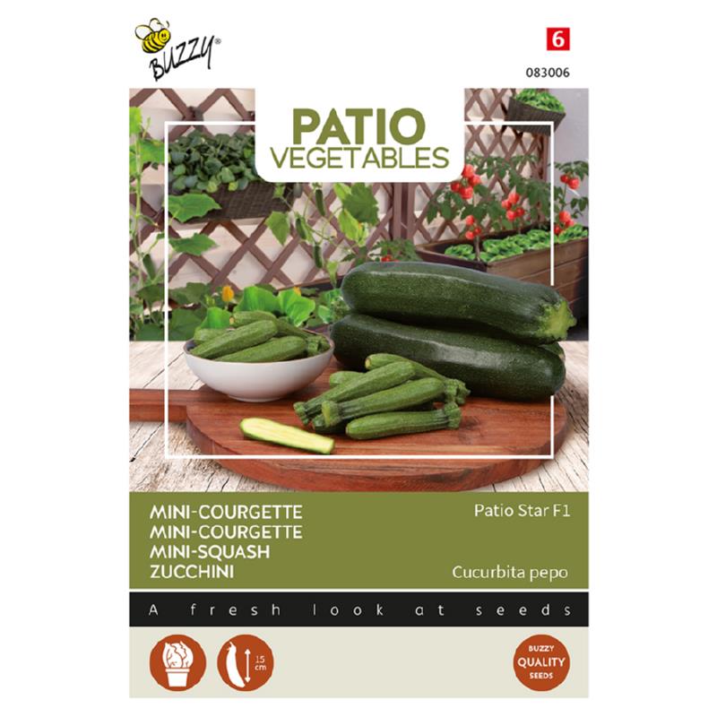 Patio Veggies, Mini-Courgette Patio Star F1