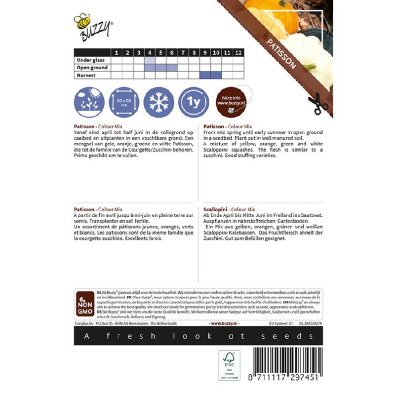 Ornamental Patisson Colour Mix