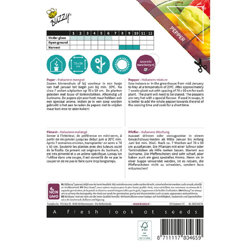 Xotica Peper Habanero mengsel