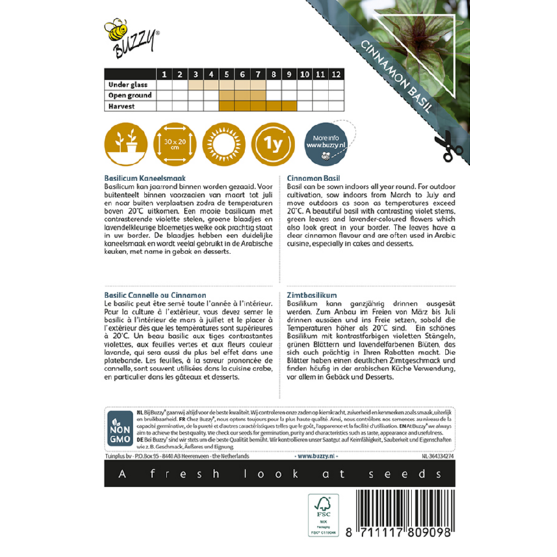 Basilicum, kaneelsmaak