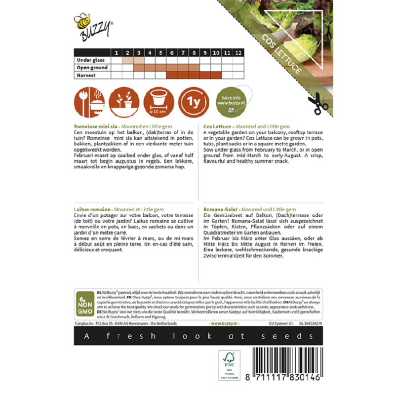 Patio Veggies, Romeinse Mini-sla (gemengd)