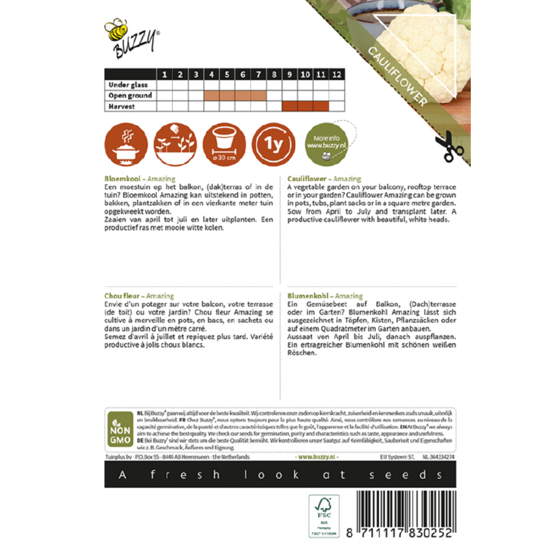 Patio Veggies, Bloemkool Amazing