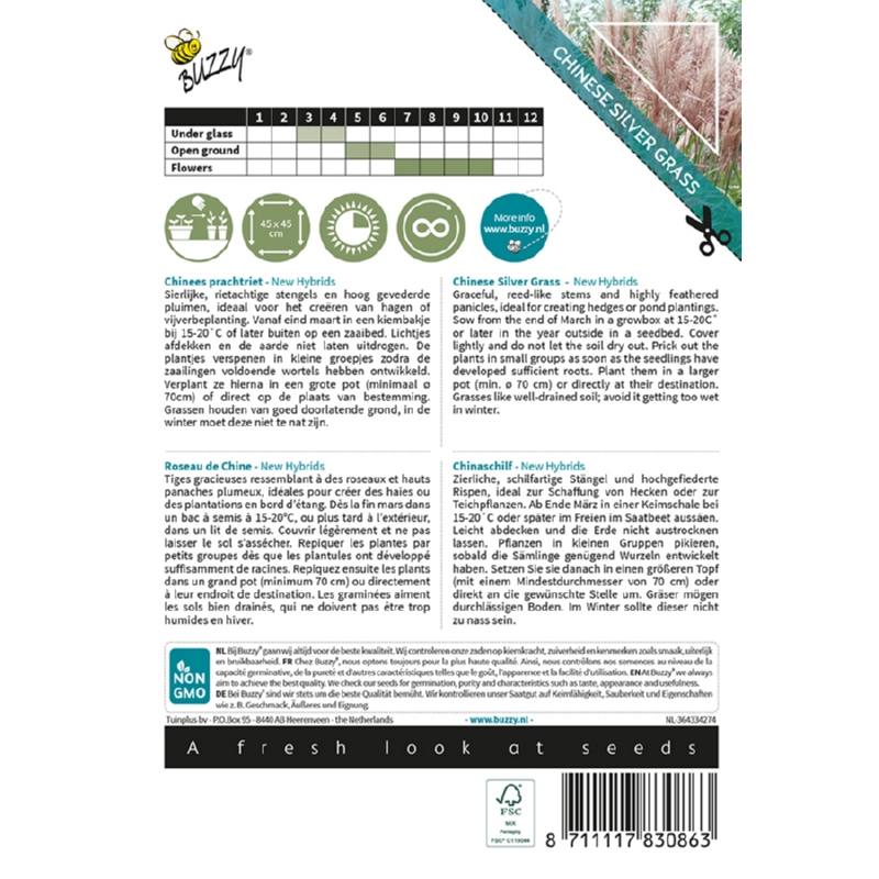 Grasses, Chinees prachtriet 'New Hybrids'