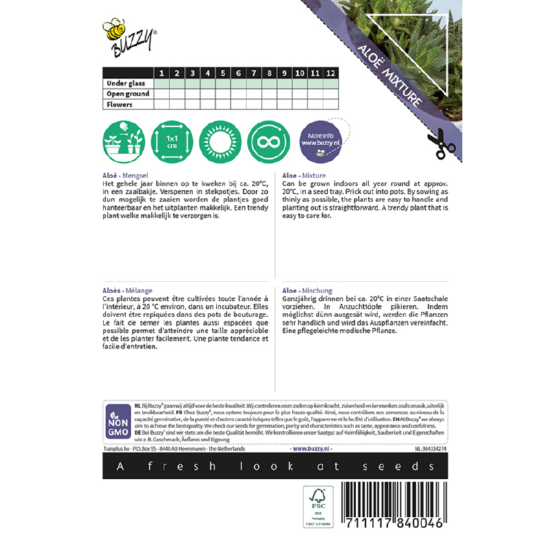 Kamerplant Aloë gemengde soorten