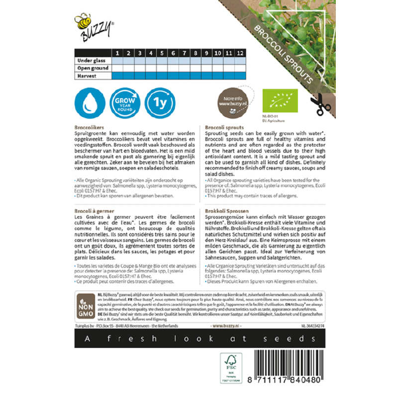 Organic Sprouting Broccolikers