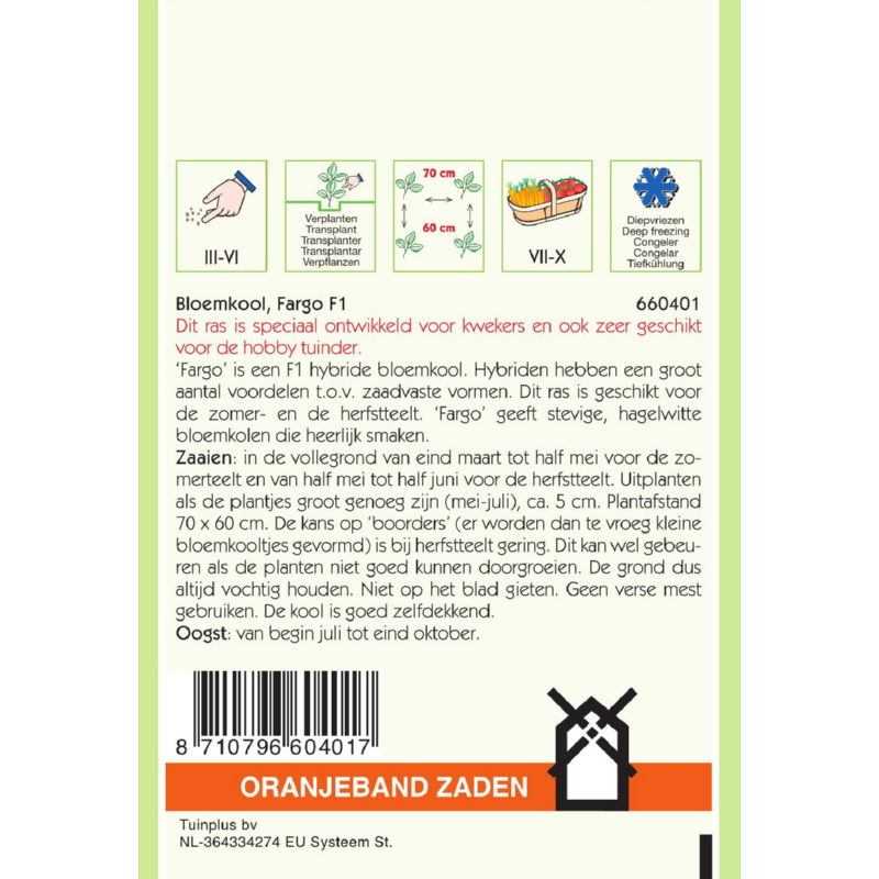 Bloemkool Fargo F1