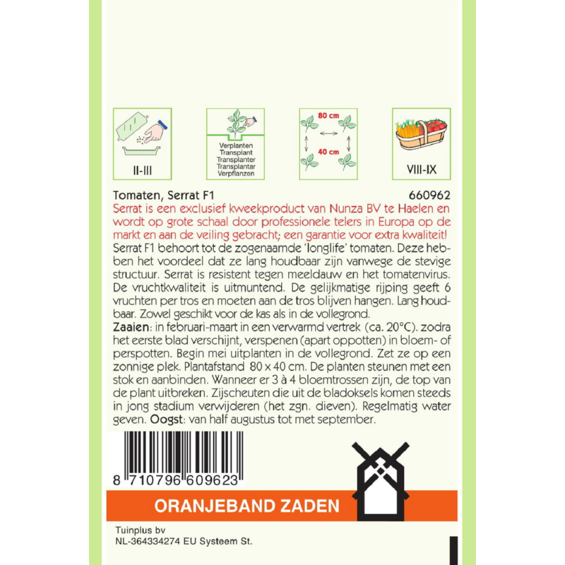 Tomaat Serrat F1