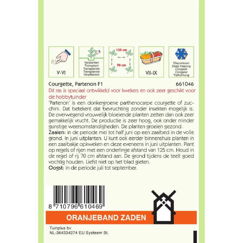 Courgette Dunja (voorheenPartenon) F1