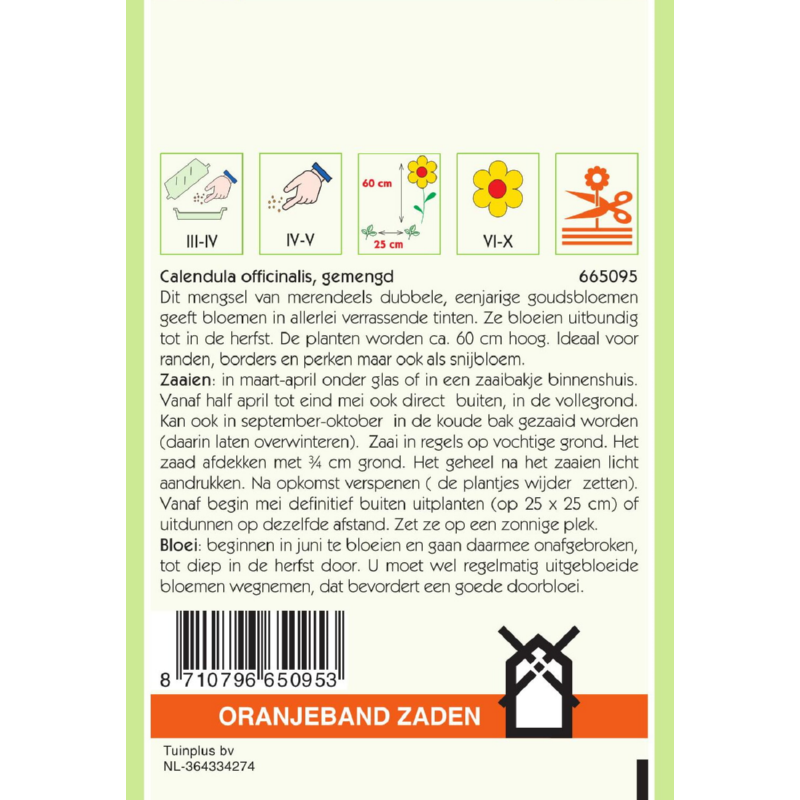 Calendula, Goudsbloem gemengd