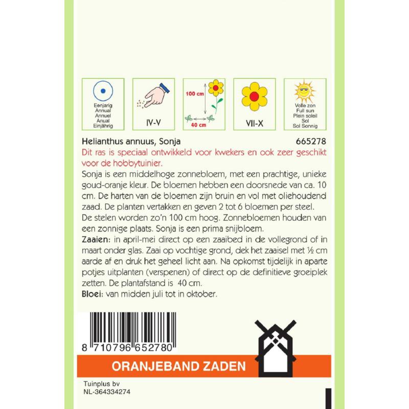 Helianthus, Zonnebloem Sonja