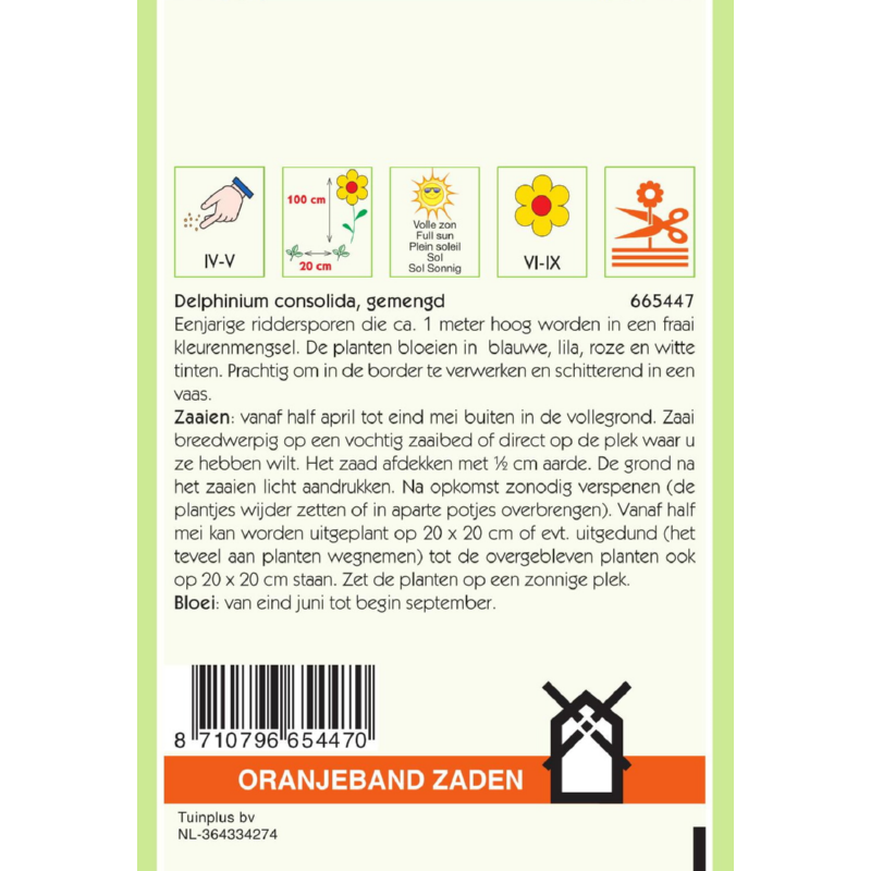 Delphinium, Ridderspoor gemengd