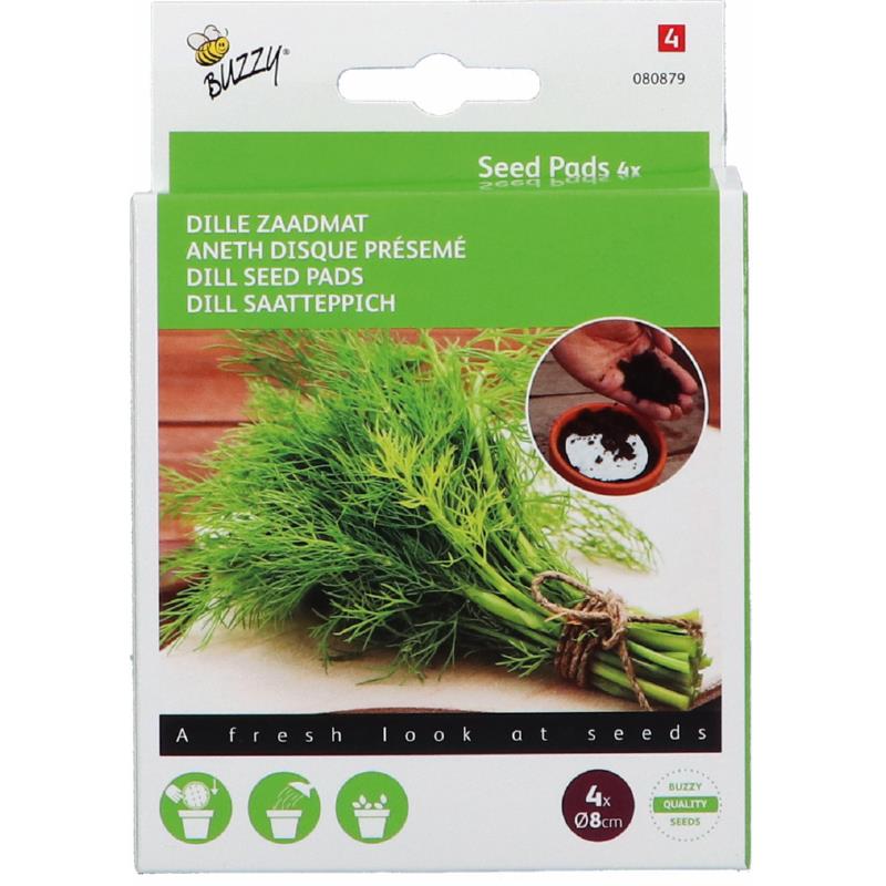 Seedpads Dille, 4 ronde pads