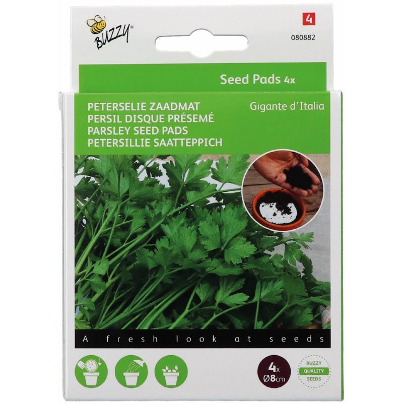 Seedpads Peterselie Gigante d'Italia, 4 ronde pads
