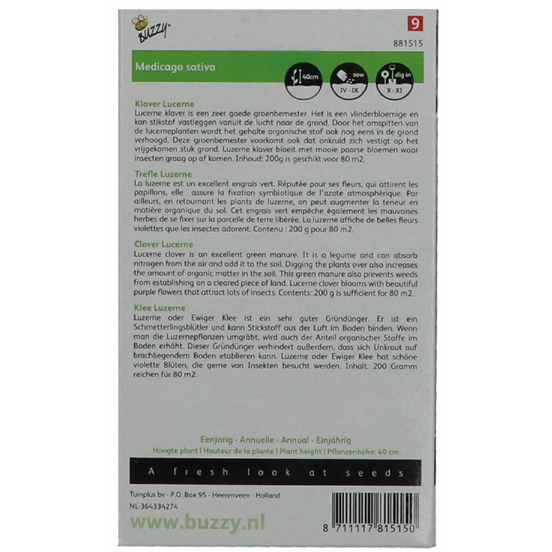 Groenbemester Luzerne